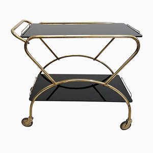 Mid-Century Brass & Glass Trolley-RFT-846349