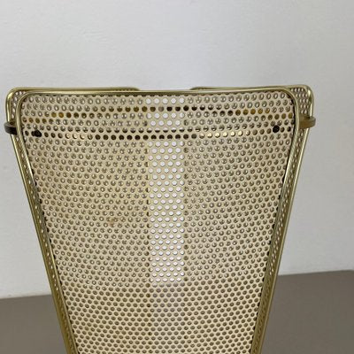 Mid-Century Brass Hollywood Regency Umbrella Stand in the style of Mathieu Matégot, France, 1950s-QZ-1813067