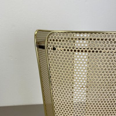 Mid-Century Brass Hollywood Regency Umbrella Stand in the style of Mathieu Matégot, France, 1950s-QZ-1813067