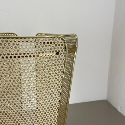 Mid-Century Brass Hollywood Regency Umbrella Stand in the style of Mathieu Matégot, France, 1950s-QZ-1813067