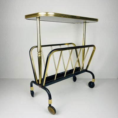 Mid-Century Brass Magazine Rack by MB, 1960s-WQC-2021457