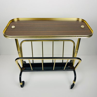 Mid-Century Brass Magazine Rack by MB, 1960s-WQC-2021457