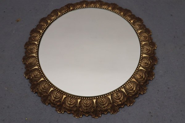 Mid-Century Brass Mirror-JWH-801557