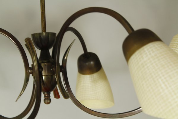 Mid-Century Brass Pendant Light-CW-1312154