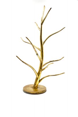 Mid-Century Brass Plant-Shaped Stand, Italy, 1970s-TXN-1091635