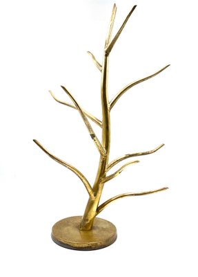 Mid-Century Brass Plant-Shaped Stand, Italy, 1970s-TXN-1091635