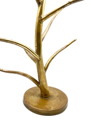 Mid-Century Brass Plant-Shaped Stand, Italy, 1970s-TXN-1091635