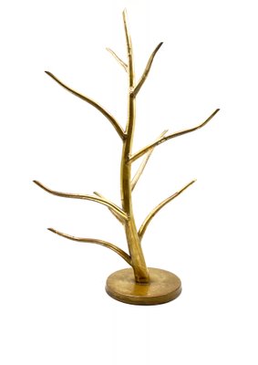 Mid-Century Brass Plant-Shaped Stand, Italy, 1970s-TXN-1091635