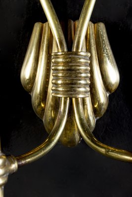 Mid-Century Brass Sconces or Wall Lights, Italy, 1940s, Set of 2-MBH-1031611