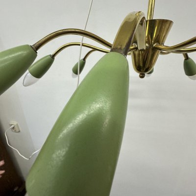 Mid-Century Brass Spider Ceiling Lamp, 1950s-BGP-1798440