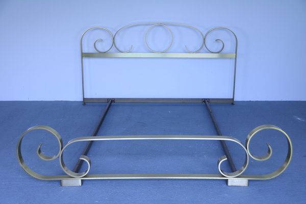 Mid-Century Brass Spiral Bed, 1950s-SXX-717385