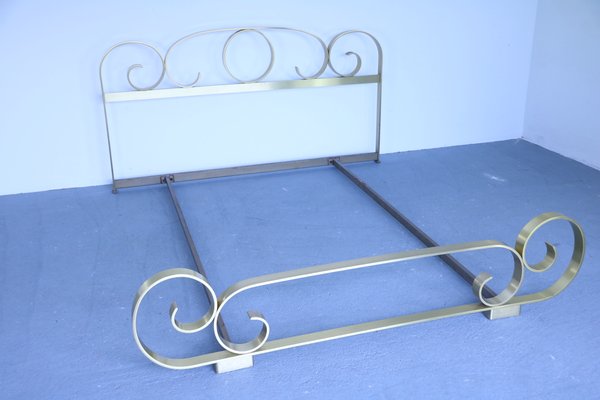 Mid-Century Brass Spiral Bed, 1950s-SXX-717385