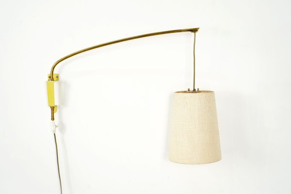 Mid-Century Brass Swivel Sconce-AO-663667