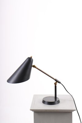 Mid-Century Brass Table Lamp, Denmark, 1950s-FK-1413868