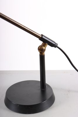 Mid-Century Brass Table Lamp, Denmark, 1950s-FK-1413868