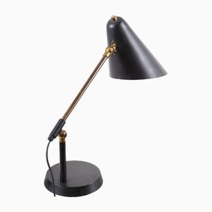 Mid-Century Brass Table Lamp, Denmark, 1950s-FK-1413868