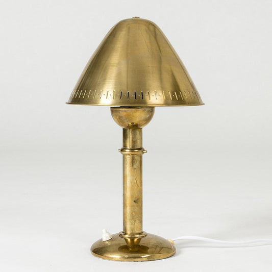 Mid-Century Brass Table Lamp from ASEA, 1950s