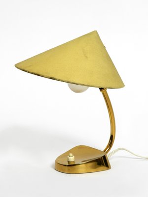 Mid-Century Brass Table Lamp with Fabric Shade from Kalmar Franken KG, Austria, 1950s-RR-727677