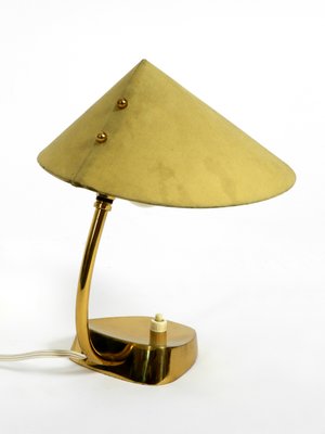 Mid-Century Brass Table Lamp with Fabric Shade from Kalmar Franken KG, Austria, 1950s-RR-727677