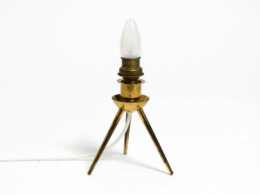 Mid-Century Brass Tripod Table Lamp, 1950s-RR-1779672