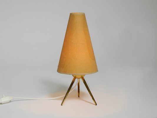 Mid-Century Brass Tripod Table Lamp, 1950s-RR-1779672