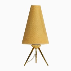 Mid-Century Brass Tripod Table Lamp, 1950s-RR-1779672