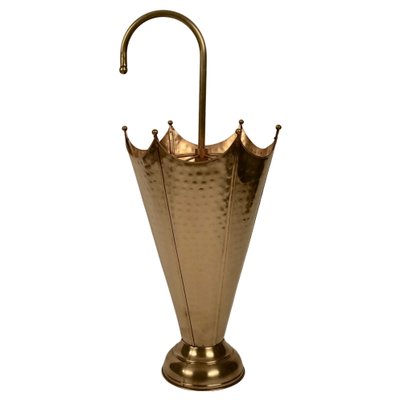 Mid-Century Brass Umbrella Stand-BAF-1168827