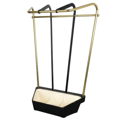 Mid-Century Brass Umbrella Stand, Germany, 1950s-QZ-1053311