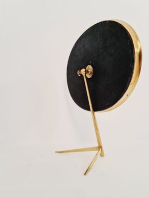 Mid-Century Brass Vanity Table Mirror by Vereinigte Werkstätten, Germany, 1950s-IQR-1309560