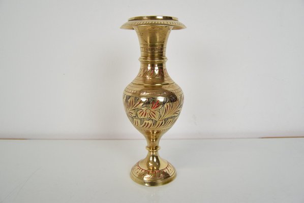 Mid-Century Brass Vase, 1960s-TZ-1141057