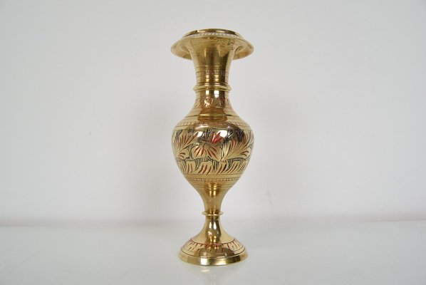 Mid-Century Brass Vase, 1960s-TZ-1141057