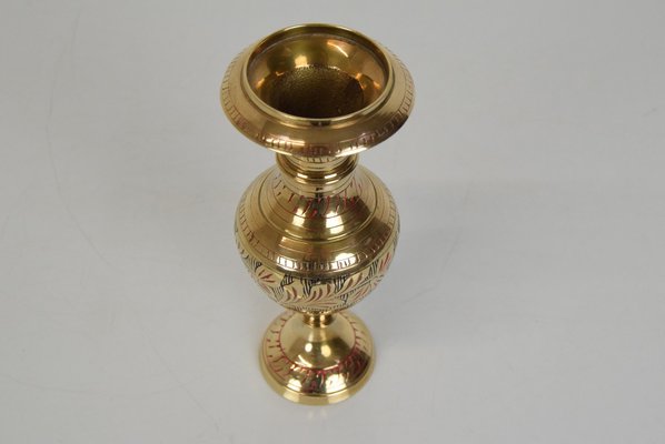 Mid-Century Brass Vase, 1960s-TZ-1141057