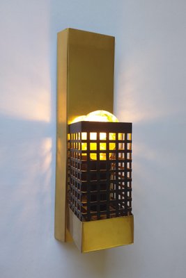 Mid-Century Brass Wall Lamp, 1970s-TZ-1048911