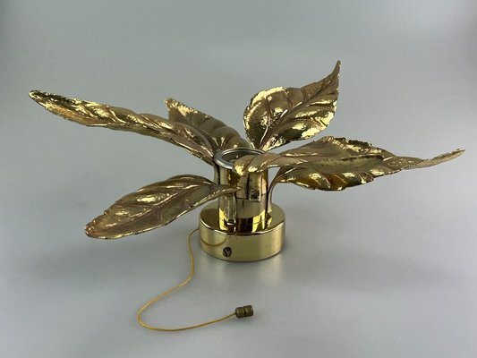 Mid-Century Brass Wall Lamp y Willy Daro for Massive, 1970s-EJL-1426216