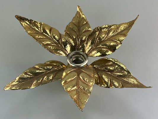 Mid-Century Brass Wall Lamp y Willy Daro for Massive, 1970s-EJL-1426216