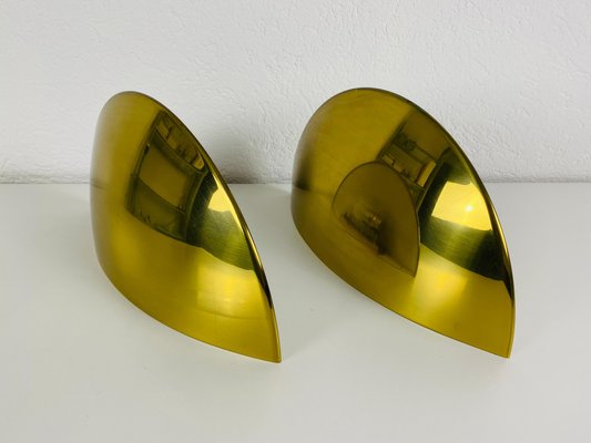 Mid-Century Brass Wall Lamps by Florian Schulz, 1960s, Set of 2-PUK-1113724