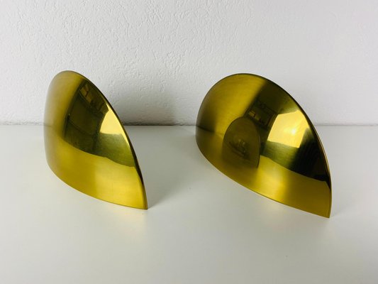 Mid-Century Brass Wall Lamps by Florian Schulz, 1960s, Set of 2-PUK-1113724