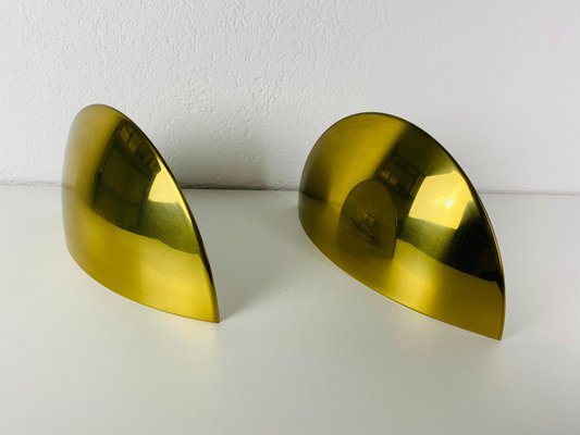 Mid-Century Brass Wall Lamps by Florian Schulz, 1960s, Set of 2-PUK-1113724