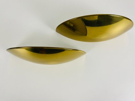 Mid-Century Brass Wall Lamps by Florian Schulz, 1960s, Set of 2-PUK-1113724