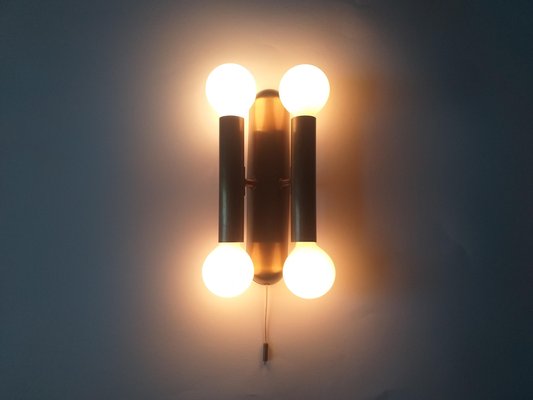 Mid-Century Brass Wall Light from Fischer Leuchten, 1970s-TZ-746223