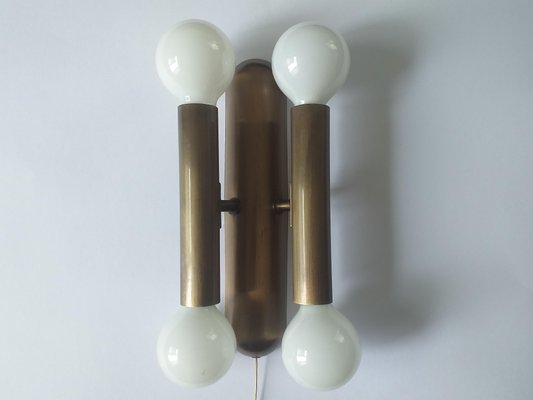 Mid-Century Brass Wall Light from Fischer Leuchten, 1970s-TZ-746223