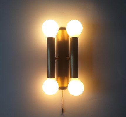 Mid-Century Brass Wall Light from Fischer Leuchten, 1970s-TZ-746223