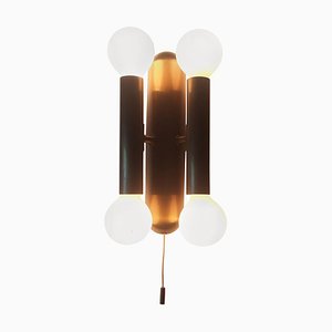 Mid-Century Brass Wall Light from Fischer Leuchten, 1970s-TZ-746223