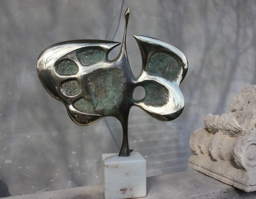 Mid-Century Bronze Bird Statue from MD by Milko Dobrev-UWJ-1231680