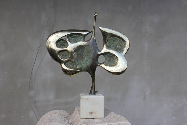 Mid-Century Bronze Bird Statue from MD by Milko Dobrev-UWJ-1231680