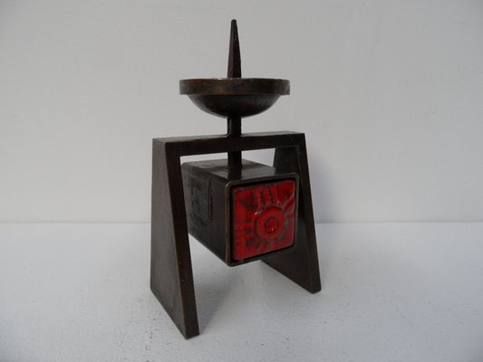 Mid-Century Bronze Candleholder, 1960s-PNJ-1706397