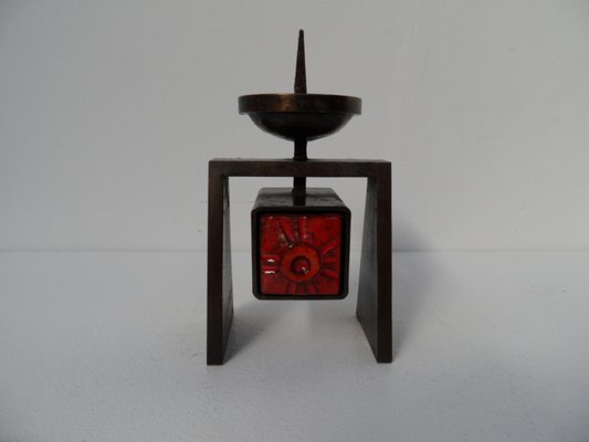 Mid-Century Bronze Candleholder, 1960s-PNJ-1706397