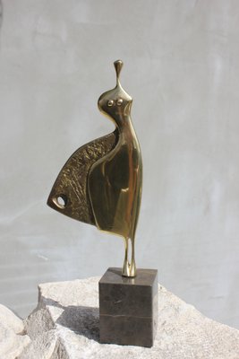 Mid-Century Bronze Statue of Dancing Woman by Milko Dobrev-UWJ-1231679