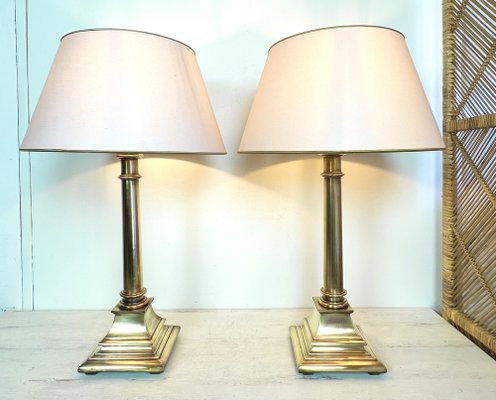 Mid-Century Bronze Table Lamps from Kullmann, 1970s, Set of 2-WZZ-1328833