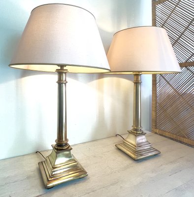 Mid-Century Bronze Table Lamps from Kullmann, 1970s, Set of 2-WZZ-1328833